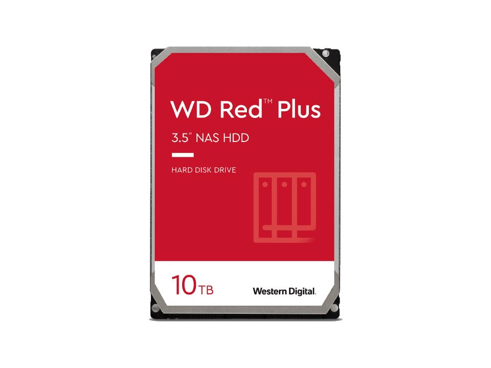 Hard Disk WESTERN DIGITAL RED Plus 10TB 7200RPM 256MB SATA 6Gb/s [WD101EFBX] (NAS/24x7)