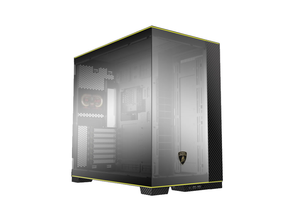 Gabinete ATX LIAN LI O11D EVO RGB Automobili Lamborghini Edition [O11DERGBL] - SEM FONTE (2U3/1U3C/HDAP3/VT/FL/0F)