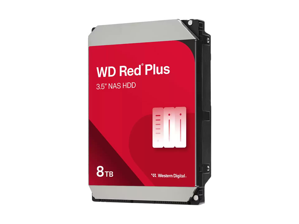 Hard Disk WESTERN DIGITAL RED Plus 8.0TB 7200RPM 256MB SATA 6Gb/s [WD80EFBX] (NAS/24x7)