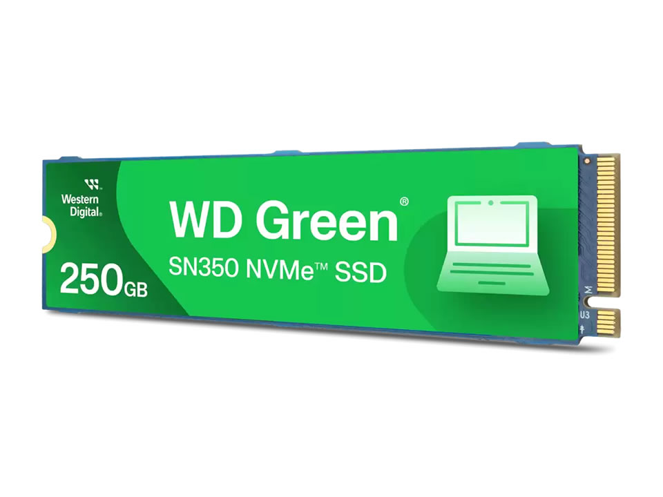 SSD WD GREEN SN350 250GB [WDS250G2G0C] M.2 2280 NVMe PCIe x4 Gen3