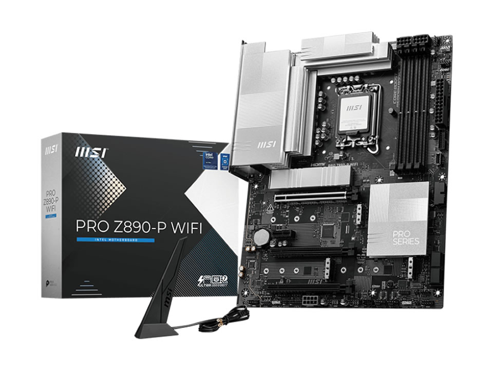 MB MSI PRO Z890-P WIFI p/ Intel LGA1851 4xDDR5/3xPCI-e/4xSATA/4xM.2